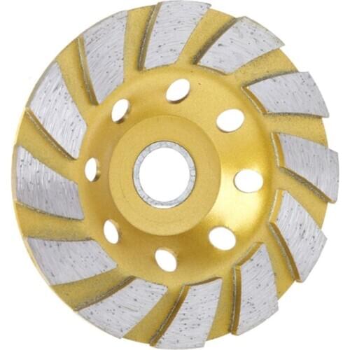 4" Diamond Segment Grinding Wheel Grinder Cup Concrete Stone Cut Grinding Disc