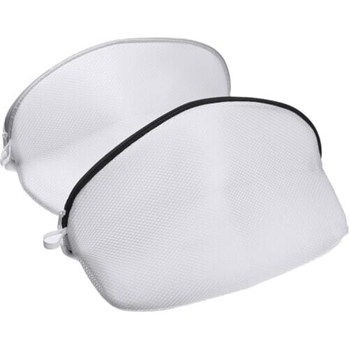 42x24cm Anti-deformation Practical Mesh Laundry Bags For Shoes Underwear Socks Clothes Washing Bags With Locking Zipper