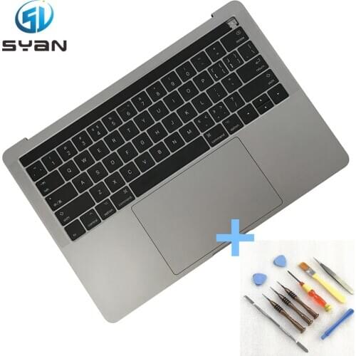 A1706 Topcase for Macbook Pro Retina 13.3 inches Top case with US keyboard trackpad backlight Touch bar 2016 2017 Silver Grey