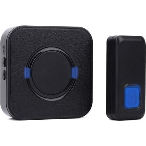 300M Range Remote Wireless Doorbell 55 Songs Chimes 5 Adjustable Volume Level Doorbell Remote Control Alert System Home Security