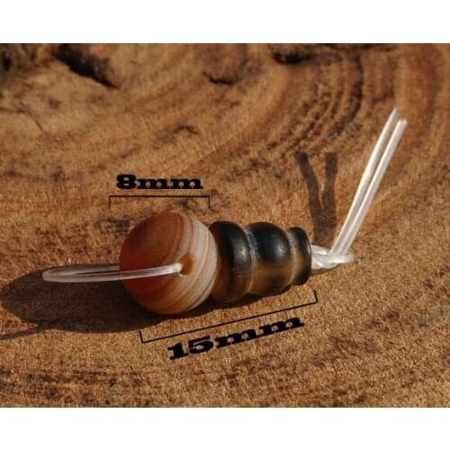 8mm Natural Stone Bead Agate Guru bead Yellow White Stripe Loose Mala Beads Japa Mala Bracelet Jewellry Findings DIY Accessories