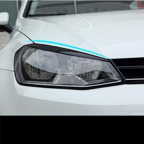 Cotochsun Car Accessories ABS headlight lamp cover eyebrow bonnet modification cover stick case For VW Volkswagen Golf 7 MK7