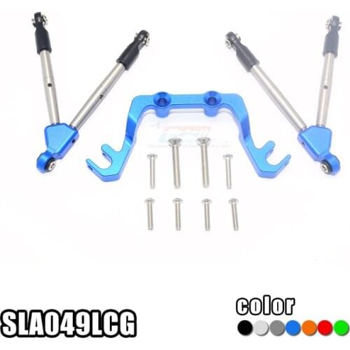 GPM ALUMINUM FRONT TIE RODS WITH STABILIZER FOR C HUB For TRAXXAS SLASH 4X4 LOW-CG 68086-21 RC Upgrade