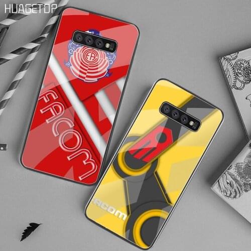 HUAGETOP Facom Accessories Phone Case Cover Tempered Glass For Samsung S20 Plus S7 S8 S9 S10 Plus Note 8 9 10 Plus