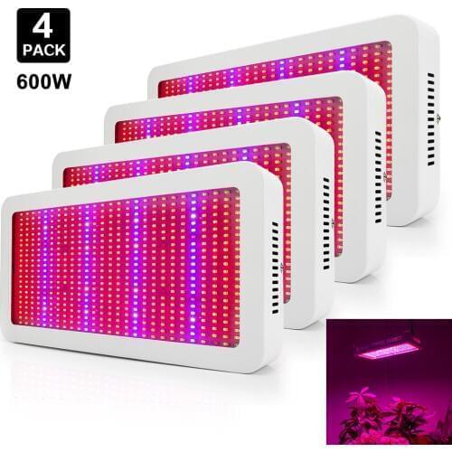 4PCS/lot 600W LED Grow Lights Full Spectrum 410-730nm Growth Lamp For Indoor Plants Flower Greenhouse Hydroponics Grow Tent