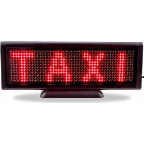 Mini Led Sign Rechargeable USB Programmable Message Board Portable Led Display with Base and Chain SMD Red/Blue
