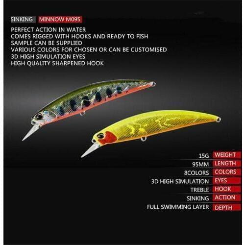 Mounchain 9.5cm/15g Bionic Fly Fishing Baits Fishing pin spiral bait fishing spring steel Fishing accessories 9.5 cm