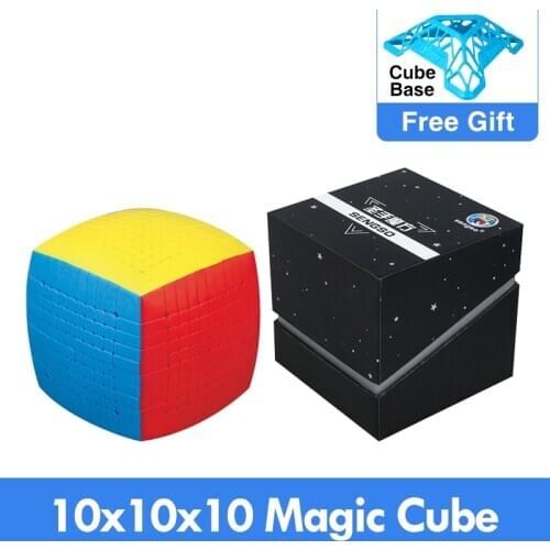Newest Magic Puzzle 10x10 Shengshou 10x10x10 Cubing Speed Stickerless 85mm professional Cubo Magico high level Toys for Children