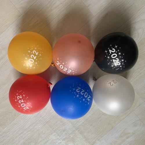 New 10pc 12Inch 2022 Latex Balloons Helium Number Balloon Happy New Year Wedding Party Christmas Decorations Baby Shower Globos