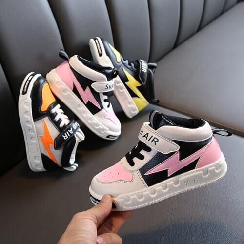 Skoex 2020 New Children Fashion Sneakers Boys Girls Waterproof Pu Leather Casual Sport Shoes Kids Running Tennis Trainers Shoes