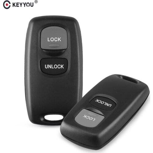 KEYYOU New 2 Buttons Car Remote Keyless Entry Shell Case For Mazda 2 3 6 323 626 Fob Control Key Case Replacement Cover