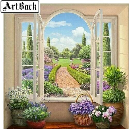 New to landscape 5d diy diamond painting kit 3d diamond embroidery full square rhinestone home decor artwork