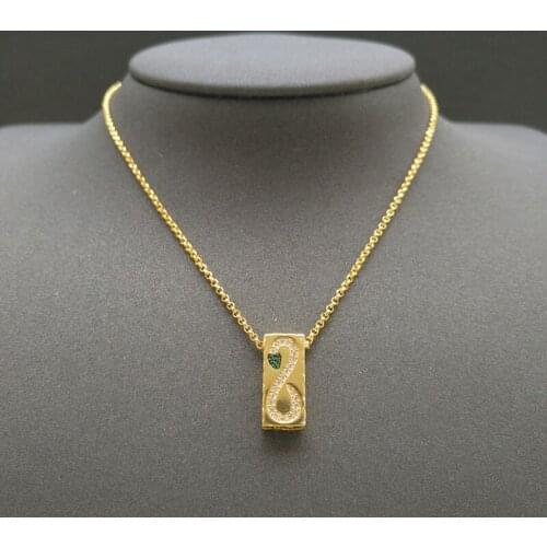 S925 sterling silver necklace april new square fantasy star and moon necklace female fashion bohemian exotic style