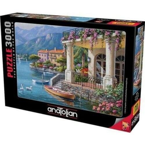 At Jigsaw Puzzle 3000 Pcs Villa By The Bay For Adult&Kids Toy Educational Entertaintment Landscape Fun Games