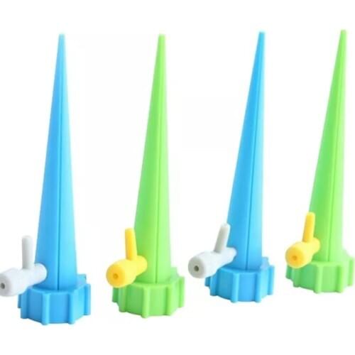 Plastic Irrigation Watering Automatic Drip Devices Kit Plant Watering Spike Tool with Slow Release Control Valve Switch for Outd