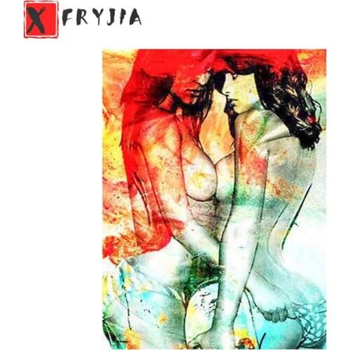 Full Square Diamond Painting Abstract art, sexy woman Mosaic Needlework Picture Rhinestones Diamond Embroidery Sale Home Decor