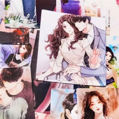 21pcs cute Color Couples stickers DIY For Snowboard Luggage Car Fridge Styling Laptop Stickers DIY craft photo albums Waterproof