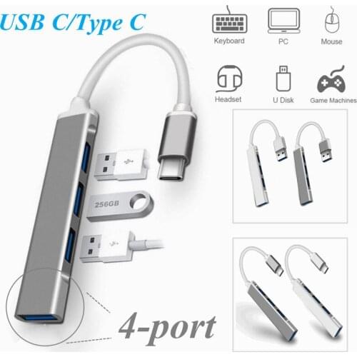 USB C 3.0 Type-C HUB OTG Multi 4 Ports Splitter High Speed Transmitter Docking station PC Computer Laptop Accessories