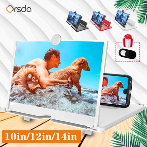 10 inch、 3D Screen Amplifier Mobile Phone Screen Video Magnifier For Cell Phone Smartphone Enlarged Screen Phone Stand Bracket