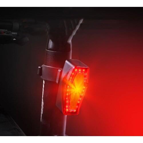 24LED Bicycle Taillight USB Charging Super Bright Mountain Bike Tail Light Waterproof Night Riding Warning Cycling Light