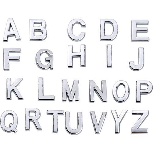 1pc Height 5cm Plated Door Plaque Address English Letter Alphabet Plate Sign Hotel Decor