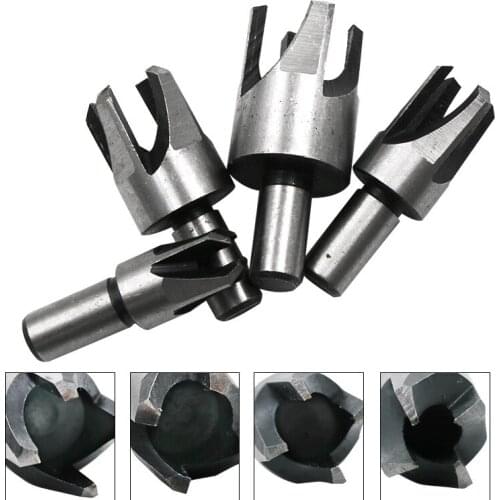 4Pcs/8pc Carbon Steel Cork Drill Woodworking Drill Bit Tube Claw Type Round Handle Drill Bit Used For Woodworking Opening Tools