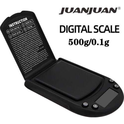 500g 0.1g Mini Electronic Digital Scale Gold Jewelry Gram Balance Precision Weight LCD Display Backlight Portable Pocket Scale