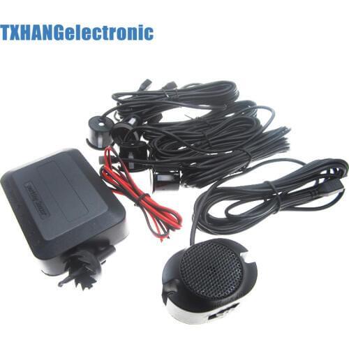 Parking 4 Sensors Car Reverse Backup Rear Buzzer Radar System Kit Sound Alarm diy electronics