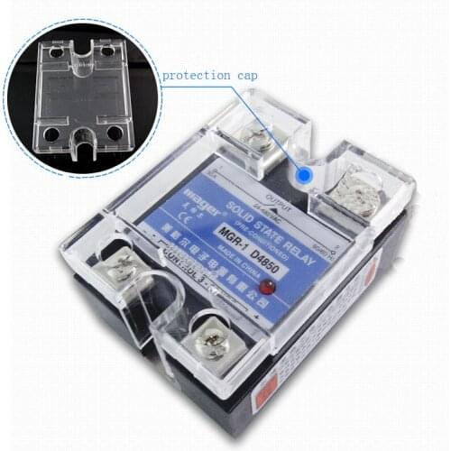 Free shipping 2pc 50A Industrial use Mager SSR MGR-1 D4850 DC-AC AC220V Single phase solid state relay 50A Quality D4850