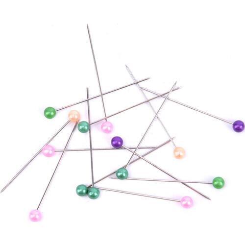 DIY Extra Long Pearl Head Dressmaking Pins Wedding Corsage Florists Sewing Tool