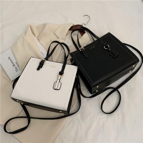 Designer PU Leather Shoulder Bags For Women 2021 Classic High Capacity Handbags Travel Luxury Hand Bag Female Large Shoulder Bag