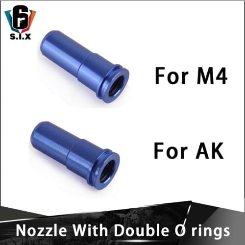 Tactical High seal CNC Aluminum Double Single O-ring Air Nozzle for M4 AK Airsoft