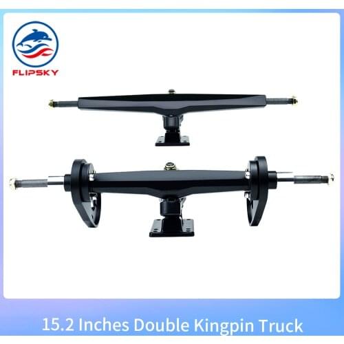 Electric Skateboard rucks 15.2 Inches with Motor Mounts for Electric Skateboard Double Kingpin Trucks Kits Electric|Flipsky