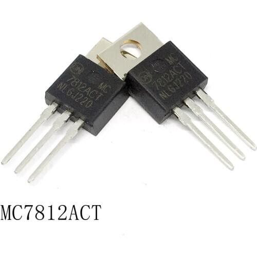 IC MC7812ACT TO-220 1A/12V 10pcs/lots new in stock