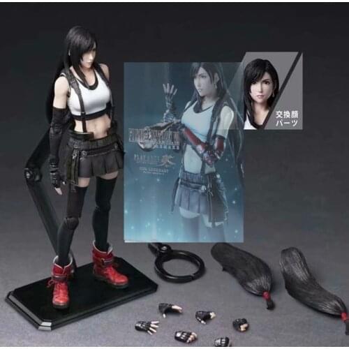 PLAY ARTS Final Fantasy VII Remake Tifa Lockhart Figure Toys 25CM