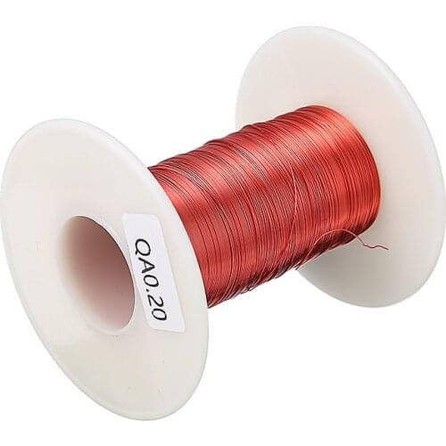 100M Red Magnetic Wire 0.2mm QA Enameled Copper Wire Magnetic Coil Winding For Electric Machine DIY Electromagnet Making