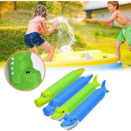 Cartoon Shark Crocodile Summer Water Squirt Gun Toys Pistol Blaster Shooter Outdoor Swimming Pools Beach Toys For Children Gift