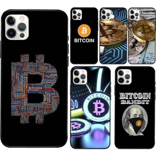 Bitcoin BTC Soft Case For iPhone 11 12 Pro Max 12 Mini 6S 7 8 Plus SE 2020 XS Max X XR Phone Coque