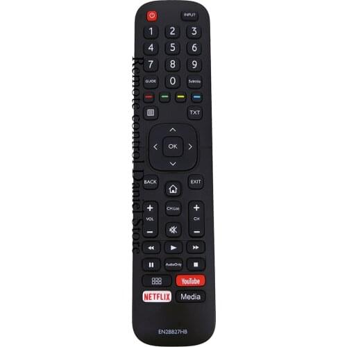 EN2BB27HB Remote control FOR Hisense TV with YouTube Netflix Media Buttons H32A5600 H32AE5500 H39A5600 H39AE5500