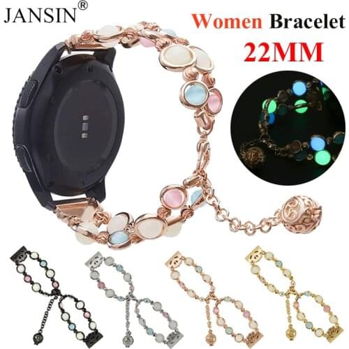 22mm Night Luminous Strap For Samsung Galaxy Watch 46mm S3 Band for huawei gt 2e strap gt2 46mm Women Bracelet amazfit gtr 47mm