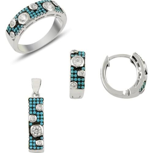 Silverlina Silver Zircon Stone Set