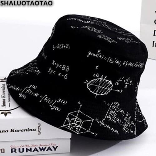 SHALUOTAOTAO Fishermans Hat Mens Womens Cap Spring Summer Geometry Printing Sun New Protection Sombreros Banama Couple Hats