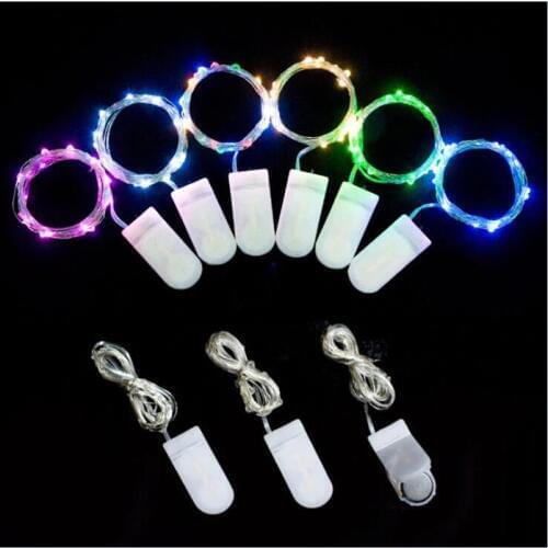 LED String lights 1M Silver Wire Fairy light cake topper Christmas Wedding Party DIY craft Decoration waterproof Wh