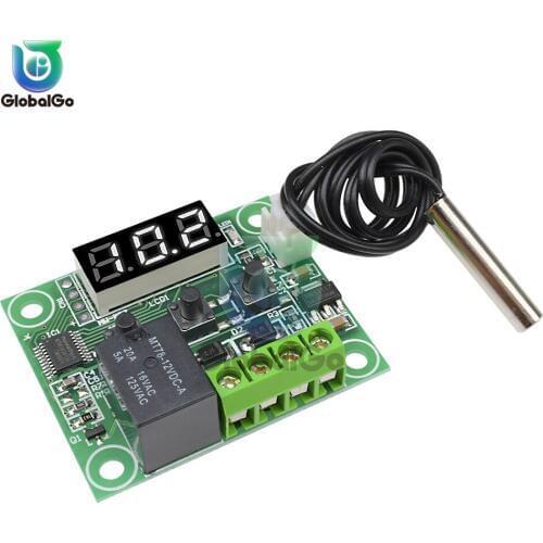 W1209WK W1209 DC 12V AC 110V 220V Digital Thermostat Temperature Controller Regulator Thermoregulator Incubator Sensor Meter NTC