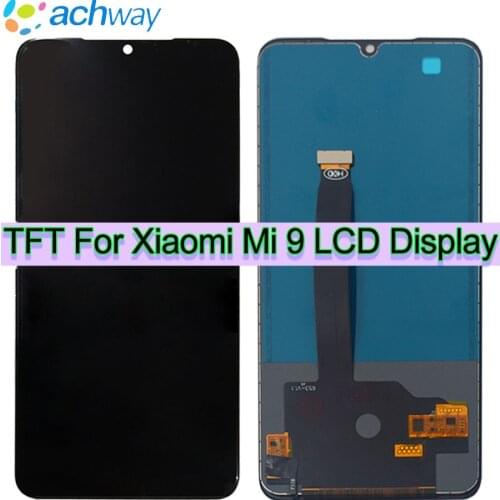 TFT LCD For Xiaomi 9 Mi9 LCD Display Touch Screen Digitizer Glass Assembly mi 9 display With Frame for Xiaomi Mi 9 LCD Display