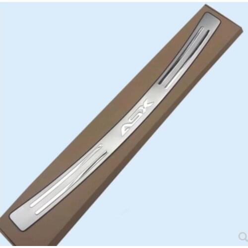 Accessoires de voiture pour Mitsubishi ASX 2013-2019 style de voiture en acier inoxydable apres garde arriere pare-chocs seuil