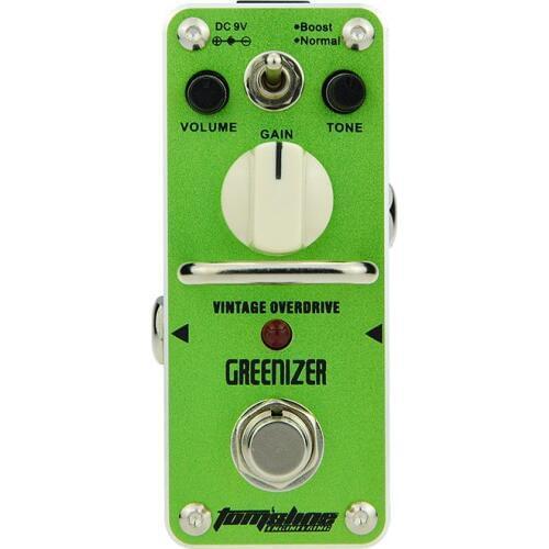 AROMA AGR-3 GREENIZER Vintage Tube-like Overdrive Pedal Guitar Effect Based on Legendary Tube Screamer Warm and Natural Sound