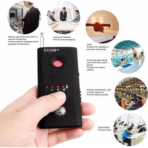 1 PCS Wireless Signal Detector Anti Candid Camera Sensor Full Range Lens Finder Radio GSM RF Terminal Device detection