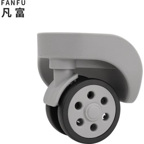 Suitcase casters makeup trolley universal wheel replacement mute trolley case repair universal wheel caster luggage black wheels