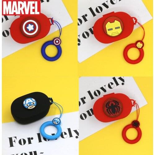 Marvel Earphone Case With Hook For Xiaomi Redmi Airdots Cartoon Silicone Wireless Bluetooth Headphone Case For Redmi Airdots 3